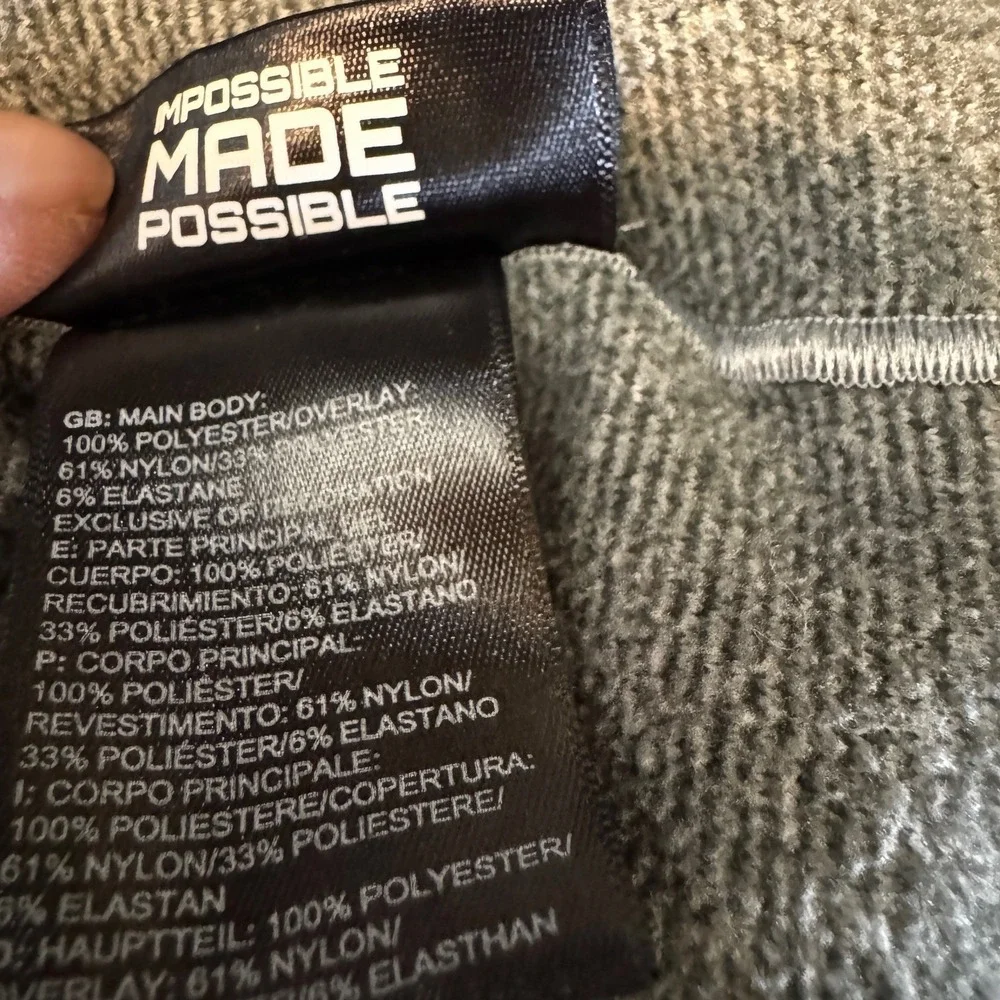 The North Face NINJA Hoodie Men's XL Gray‎ Color Block Polartec Pullover Active